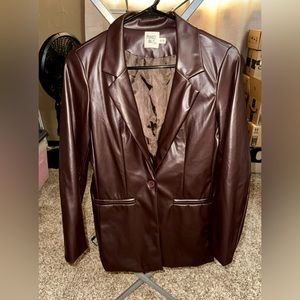 Princess Polly Leather Blazer